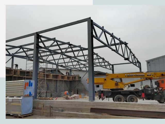 Строительство цехов в Сафоново