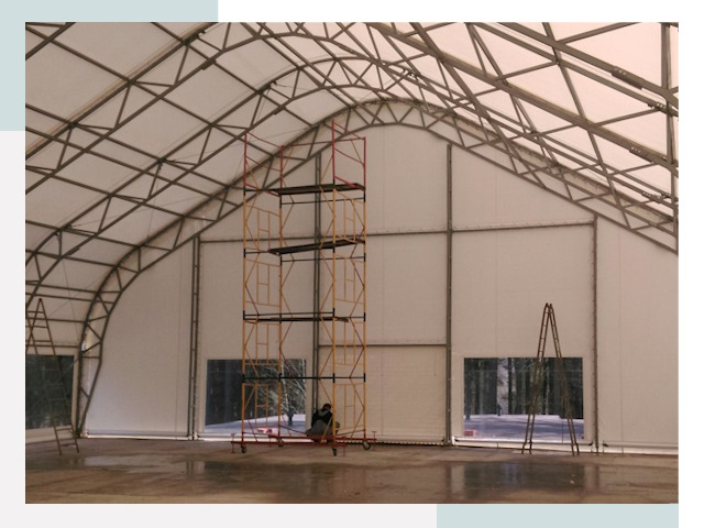 Шатровые ангары в Сафоново