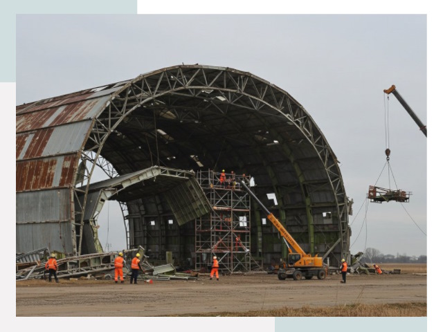 Демонтаж ангаров в Сафоново