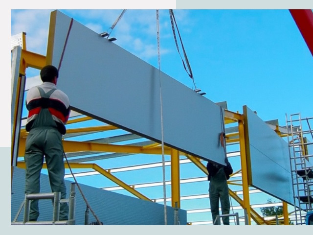 Монтаж сэндвич-панелей в Сафоново от 615 руб.